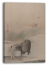 Toile/Cadres Hashimoto GahM - Garçon avec la vache au bord de la rivière