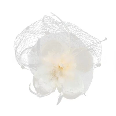 Pluma Mujeres Fascinador Sombrero Flor Clip para el Pelo Iglesia Boda Fiesta Prendas para la cabeza Foto 1 de 4
