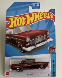 2022 Hot Wheels CHEVY BEL AIR 1/5 '55 Chevy 20/250 Red - Picture 1 of 1