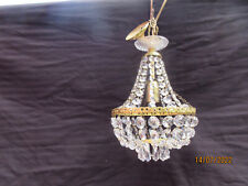 VERY PRETTY VINTAGE CRYSTAL CHANDELIER EMPIRE STYLE