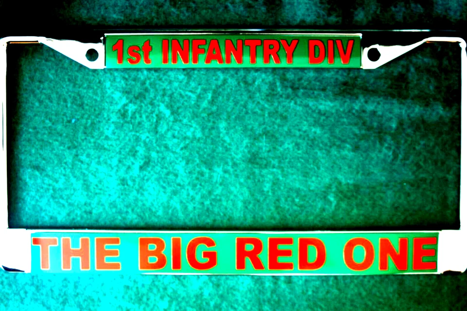 Marco de matrícula militar - 1ª DIVISIÓN DE INFANTERÍA/EL GRAN ROJO UNO - Cromo #9897RG Foto 1 de 1