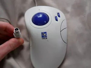 Vintage 90s A4 Tech WWT-13 Scroll 4D TrackBall Large CAD Mouse TESTED WORKS! - Picture 1 of 6