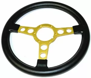 Black Gold Spoke Fat Formula Steering Wheel 1972-1980 Firebird/Trans AM - Picture 1 of 7