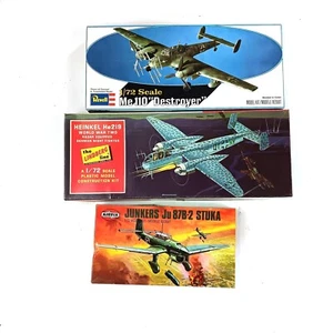 Mixed lot of German WWII, 1/72 Model Kits Airfix StukaS, Heinkell He219 , Me 110 - Picture 1 of 7