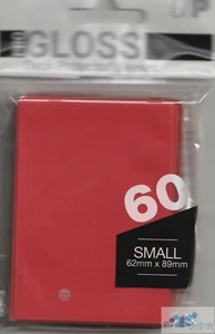 60 FUNDAS PROTECTORAS DE TARJETAS ULTRA PRO YUGIOH pequeño brillo rojo brillante - Imagen 1 de 2