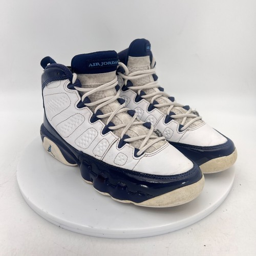 Scarpe da ginnastica Nike Air Jordan 9 retrò blu bianco giovani 302359 145 taglia 4 5 Y