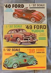 3 Vintage Ford Modellbausätze im Maßstab 1:32 36/40/49: von PALMER (komplett in Boxen) - Bild 1 von 4