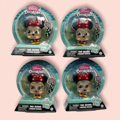 LOTE DE 4 Clip Mochila Disney Doorables Minnie Mouse Etiqueta A lo largo con Sorpresa NUEVO Foto 1 de 3