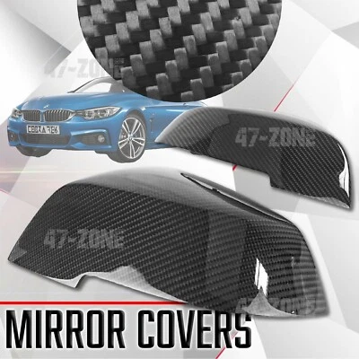 Cubierta de espejo lateral para BMW F20 F21 F30 F32 F36 M2 repuesto de fibra de carbono brillante Foto 1 de 3