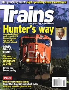 TRAINS 8/09 NKP 765, CN MAP & ACQUISITIONS, H. HARRISON, READING OFFICE CAR, B&O - Imagen 1 de 2