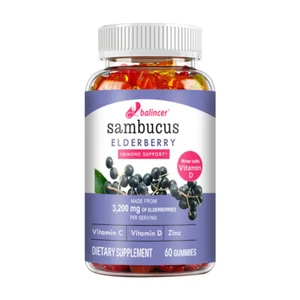 Elderberry Sambucus - Zinc - Vitamin C - Black Elder - Immune Support Non-GMO - Picture 1 of 16
