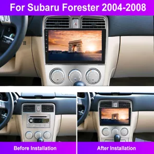 9" Car Stereo Radio GPS Nav 2+32G+AHD Camera Car Play for Subaru Forester 02-08 - Picture 1 of 19