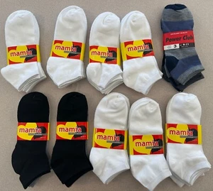 Mamia Power Club Fashion Ankle Socks Size 9-11 NWT 30 Pair - Picture 1 of 10