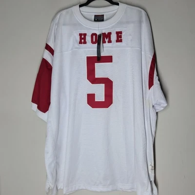 Nueva con etiquetas Camiseta de Fútbol Vintage FUBU 5 Rojo Blanco INICIO Rap Hip Hop Retro Hombres 4XL Foto 1 de 4