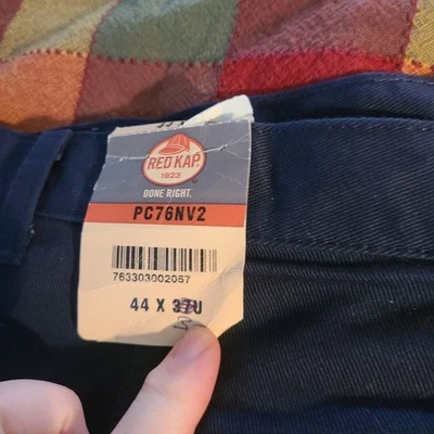 Red KAP Men's Work Pants Blue New 44 X 32  PC76NV2 - Image 1 of 4