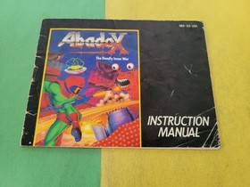Nintendo NES Abadox Deadly Inner War - ORIGINAL  Instruction Manual Only 
