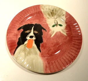 Anthropologie Holly Frean The Farm Nr. 7 Katzen-/Hundeteller - Bild 1 von 3