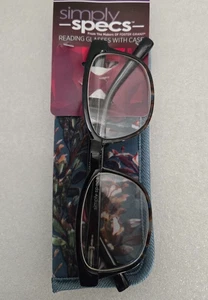 Simply Specs Reading Glasses Misha 52[]18-144 Blue With Case - Pick Strength - Picture 1 of 13