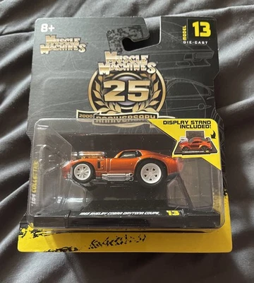 Muscle Machines 25th Anniversary 1965 Shelby Cobra Daytona Coupe #13 Orange LTD - Image 1 of 2