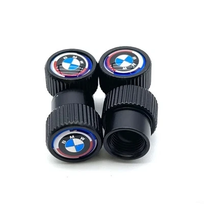 4Pcs Ventilkappe Satz For BMW 50 Jahre M Embleme Auto Luftventil Abdeckungen NEW - Image 1 of 4