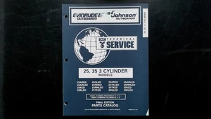 Catálogo de piezas de 3 cilindros Evinrude Johnson 25 35 438202 1996 OMC - Imagen 1 de 2