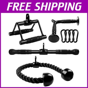 Secure Grip Tricep Rope Straight Bar V Bar - Picture 1 of 9