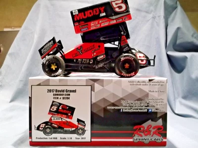 罕见 2017 年 David Gravel # 5 GO MUDDY KNOXVILLE SPRINT 汽车 1: 18 R&R 181468 ACME — 第 1/4 张图片
