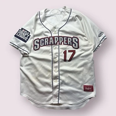 Camiseta deportiva para hombre usada Mahoning Valley Scrappers #17 Rawlings Minor League XL Foto 1 de 4