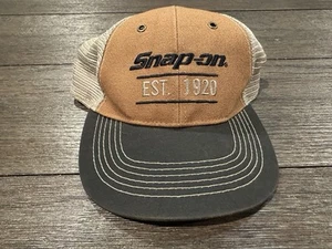 SnapOn baseball cap Brown With Nylon Mesh - Picture 1 of 5