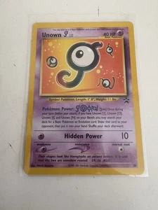 JCC Pokémon Inglés Unown J Black Star Promo 38 Cartas 2001 - Imagen 1 de 3