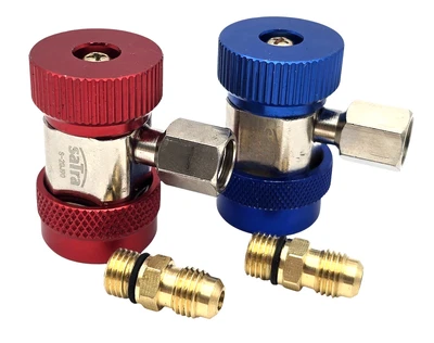 Schnellkupplungen Klimaanlage R134A KFZ 2er Klimaanlagen Adapter Kupplung - Bild 1 von 4