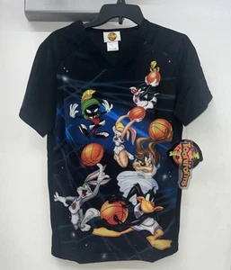 Space Jam Cherokee Scrubs Looney Tunes Tooniforms Unisex V Neck Top XS - Picture 1 of 4