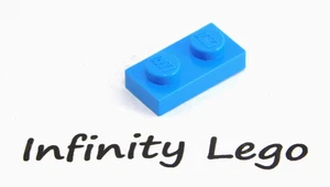 30 LEGO Dark Azure Plate 1 x 2 (3023) - (30 Pieces) - Picture 1 of 1