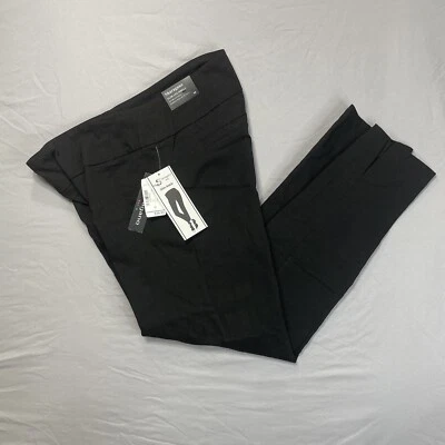 NWT SHARAGANO Women’s Pants Sz 10 Career Faux Pockets Slim Leg Split Ankle Banks - Image 1 of 4