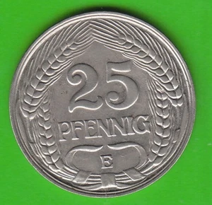 Empire 25 Pfennig 1910 E Nice nswleipzig - Picture 1 of 2