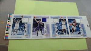 2001-02 Fleer Maximum Big Shots Jerseys UNCUT RARE SHEET VINCE CARTER,GRANT HILL