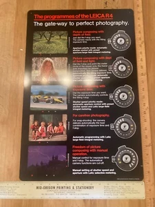 Leica R4 Plastic Dealer Promo Poster new  - Picture 1 of 2