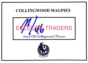Mason Cox SIGNED Collingwood Magpies Card. AFL Football Premiership Daicos USA - Picture 1 of 4
