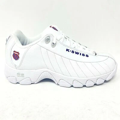 K Swiss ST329 Heritage White Classic Blue Red Womens Casual Sneaker 95824 130 - Image 1 of 4