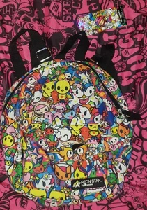 New With Tags Loungefly Neon Star Tokidoki Mini Backpack 1 Front Pocket - Picture 1 of 2