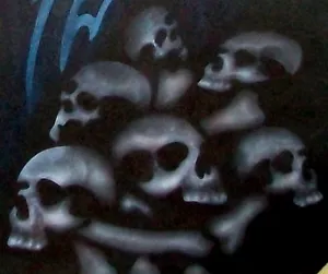 Nr.S19 SKULLS BONES Airbrush Stencil Mask Template Textile Paint Craft A5 Paint - Picture 1 of 3