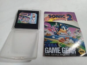 Sega Game gear Sonic The Hedgehog 2 con videogioco manuale non testato - Foto 1 di 6