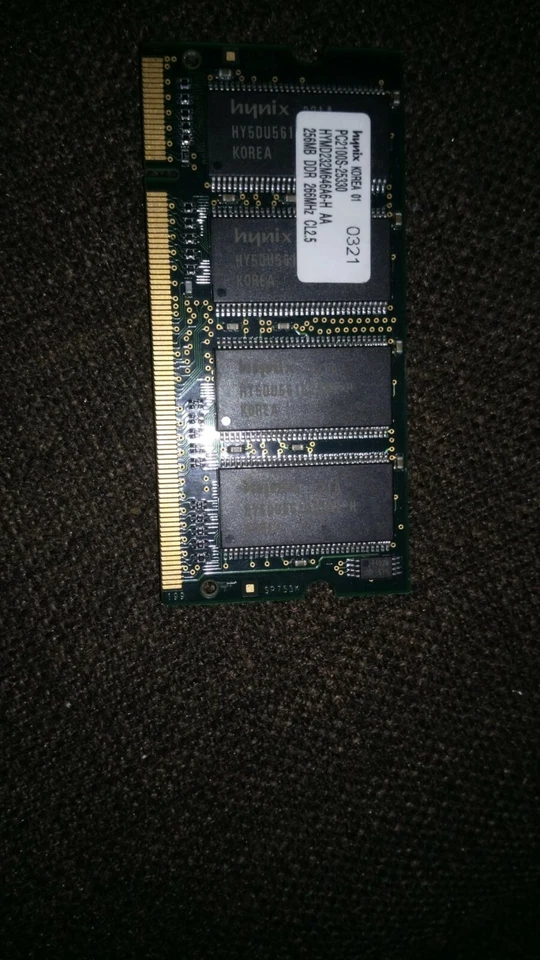 Memoria Ram DDR 512 MB 333 mhz  pc2700s  hynix Laptop para portatil - Imagen 1 de 1