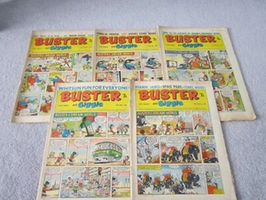 buster and Giggle comics x 5 from 1969 - Imagen 1 de 1