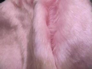 Plain Fun Faux Fur Fabric Material - BABY PINK BLOSSOM  - Picture 1 of 1