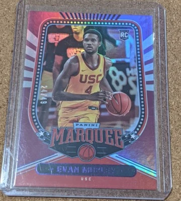 2021 Chronicles DP Evan Mobley Purple Marquee Rookie /49 Trojans Cavs RC SP 🔥 - Image 1 of 3