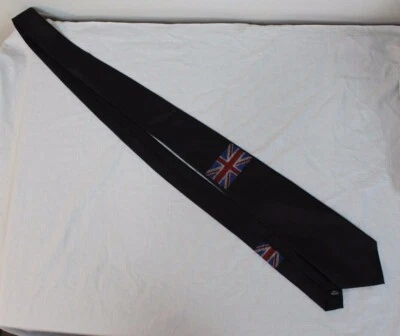 Outfit Fashion Mens British Flag Union Jack Novelty Neck Tie 57 Long 3.5 Wide - Image 1 of 4