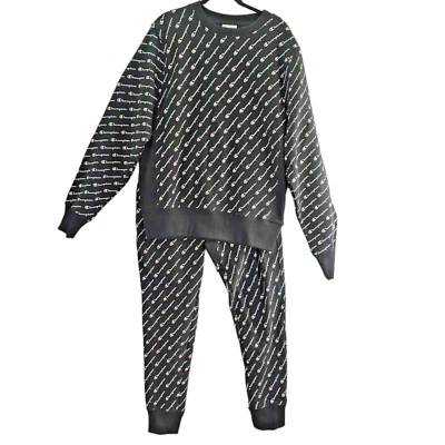 Champion Reverse Weave 2 Piece Sweats Size Med Logo Pants Top Vintage Rare - Image 1 of 4