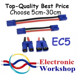 Conector EC5 Cable de extensión de plomo macho a hembra 5 cm, 10 cm, 20 cm, 30 cm Vendedor del Reino Unido - Imagen 1 de 12