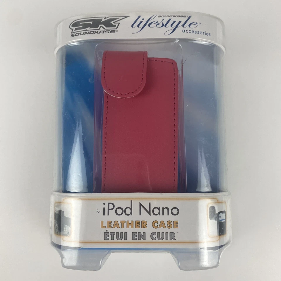Apple iPod Nano Case Cover Protector LEATHER NIB Pinnk - Image 1 of 3